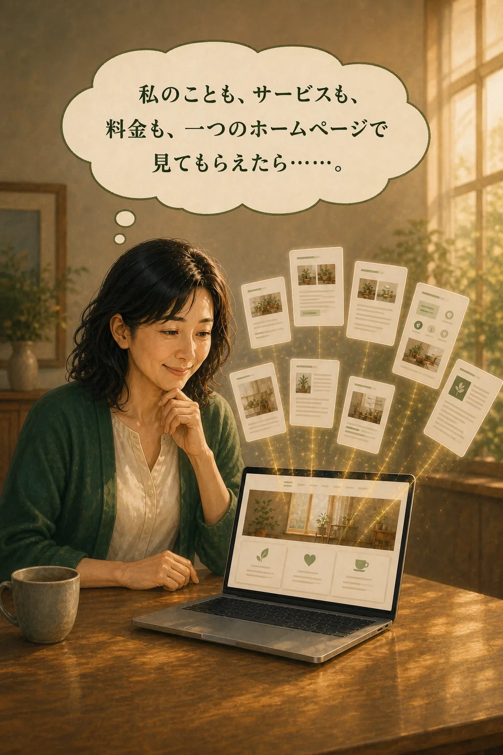 情報を一つのホームページにまとめる発想