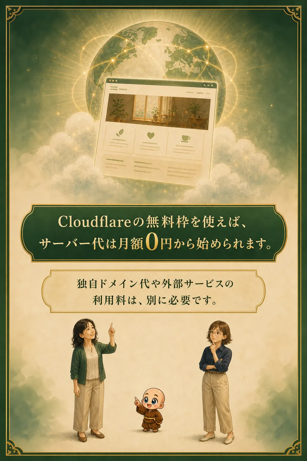 Cloudflare無料枠ならサーバー代は月額0円から