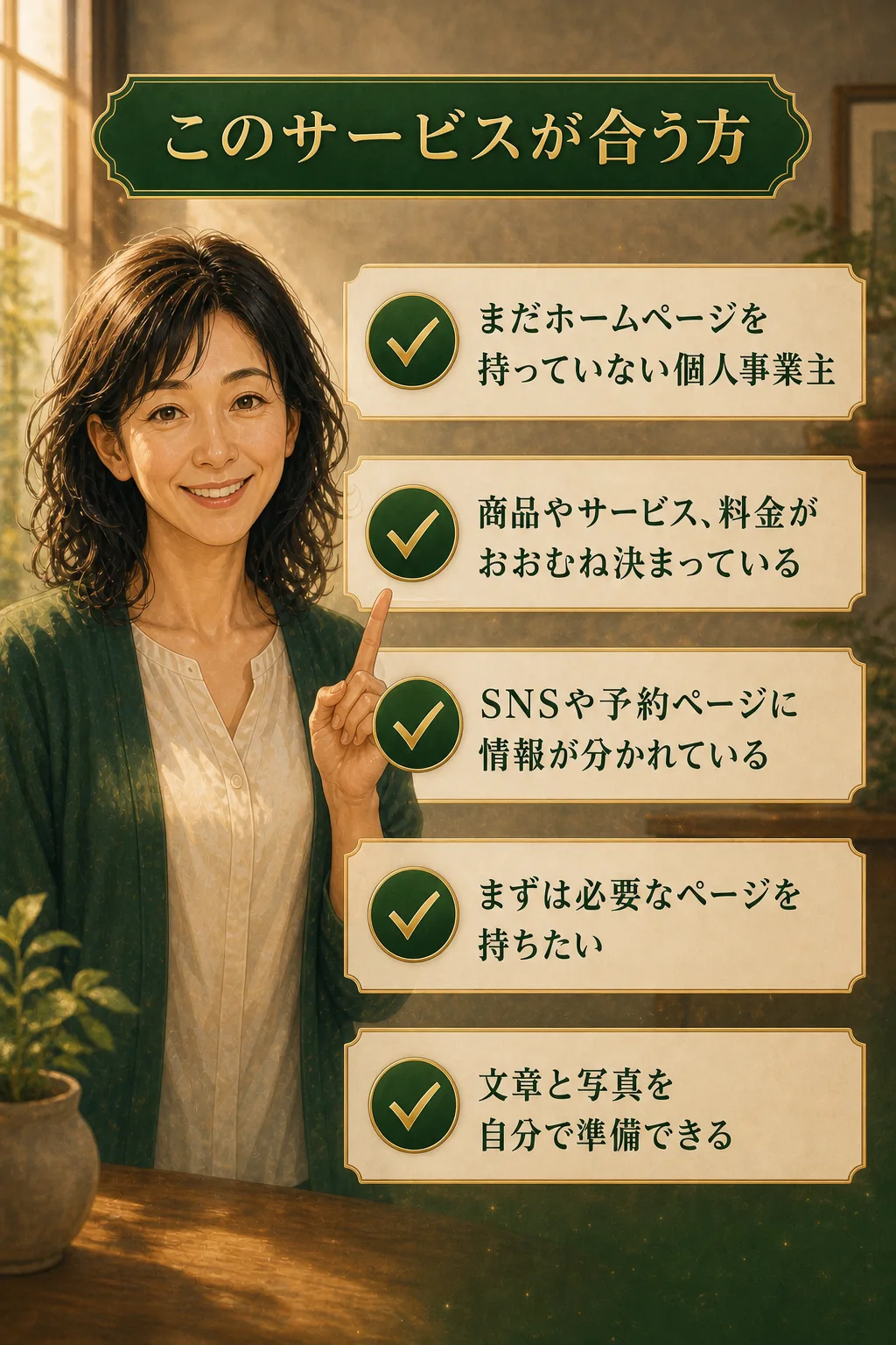 このサービスが合う方