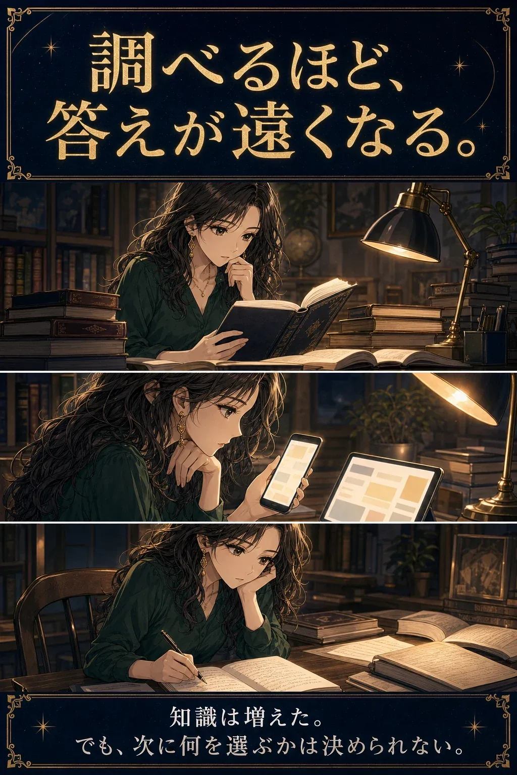 調べるほど答えが遠くなる場面