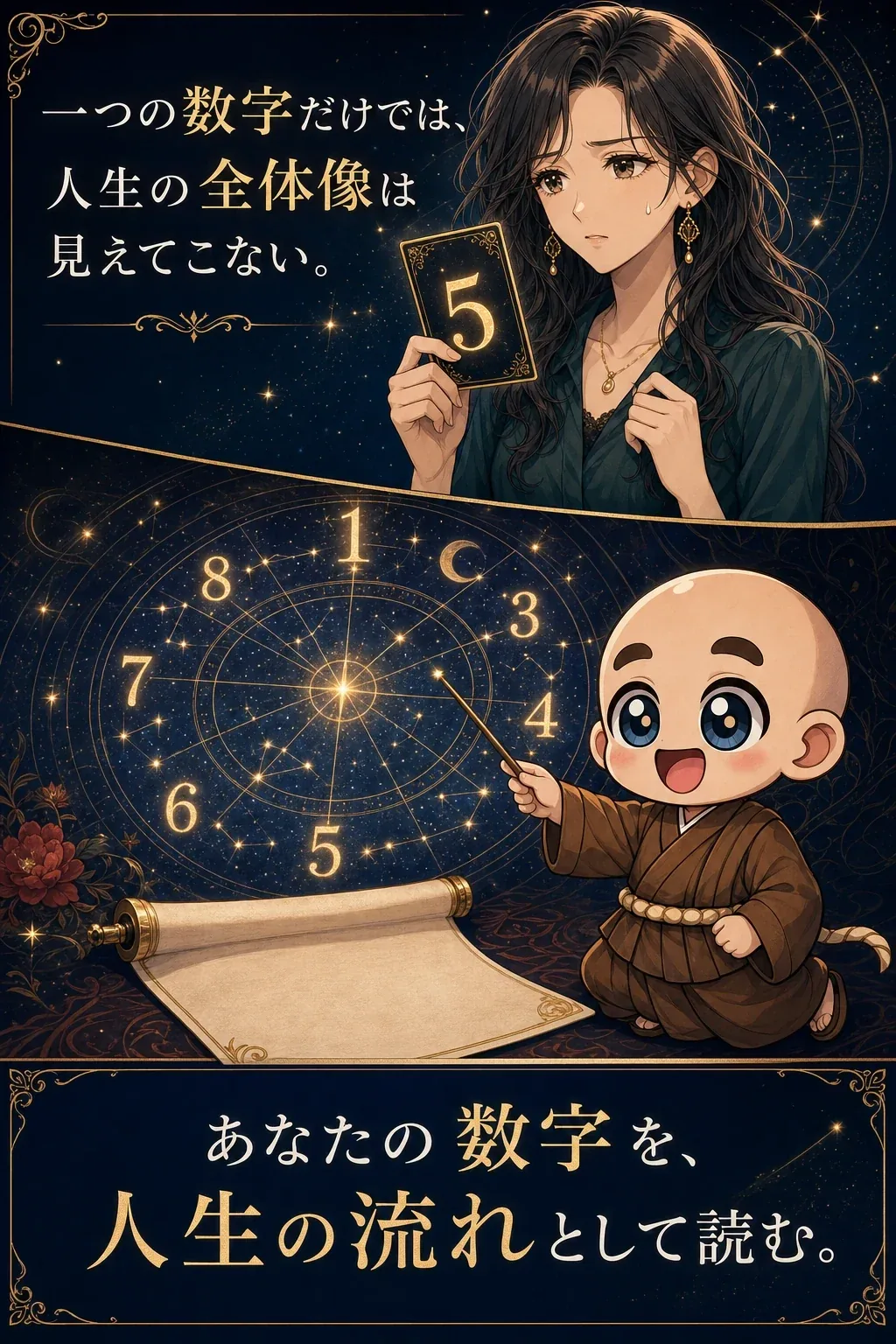 複数の数字から人生全体を見る数秘術