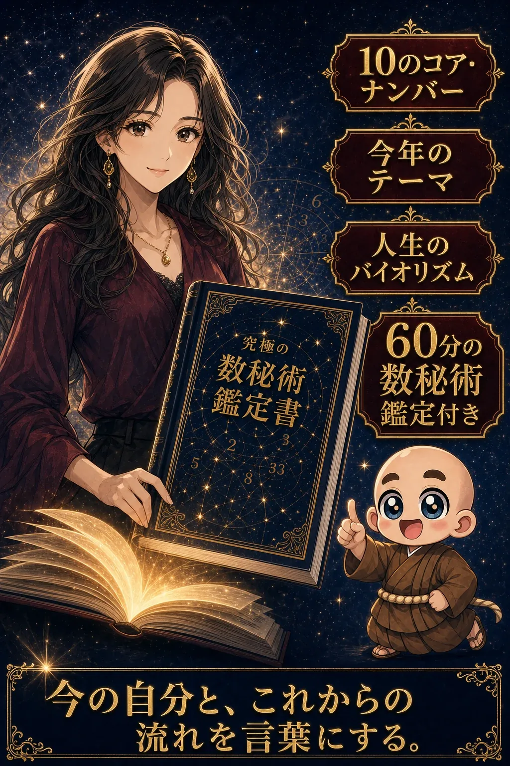 数秘術鑑定書の内容紹介と60分の数秘術鑑定
