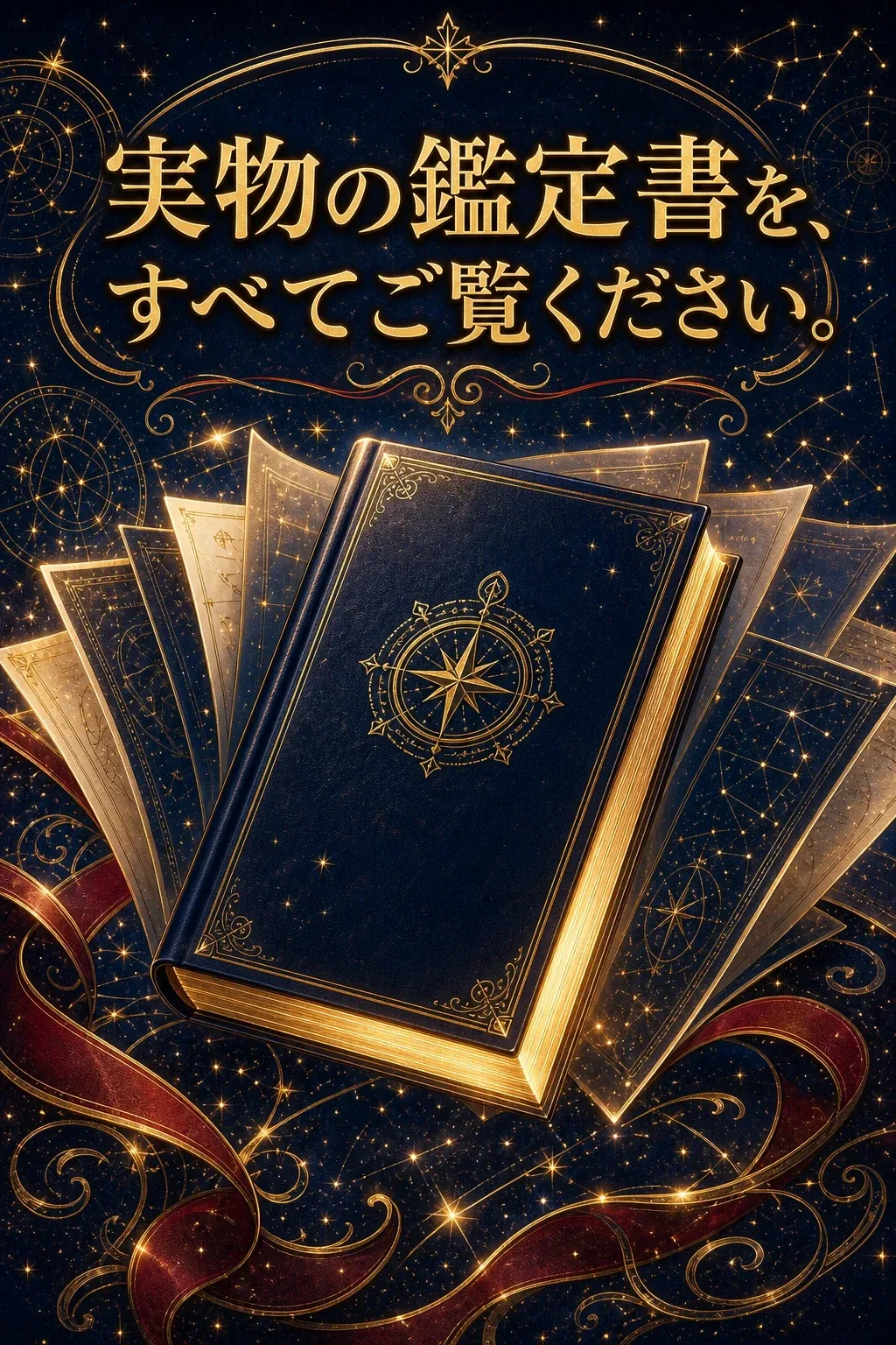 実物の鑑定書サンプル案内