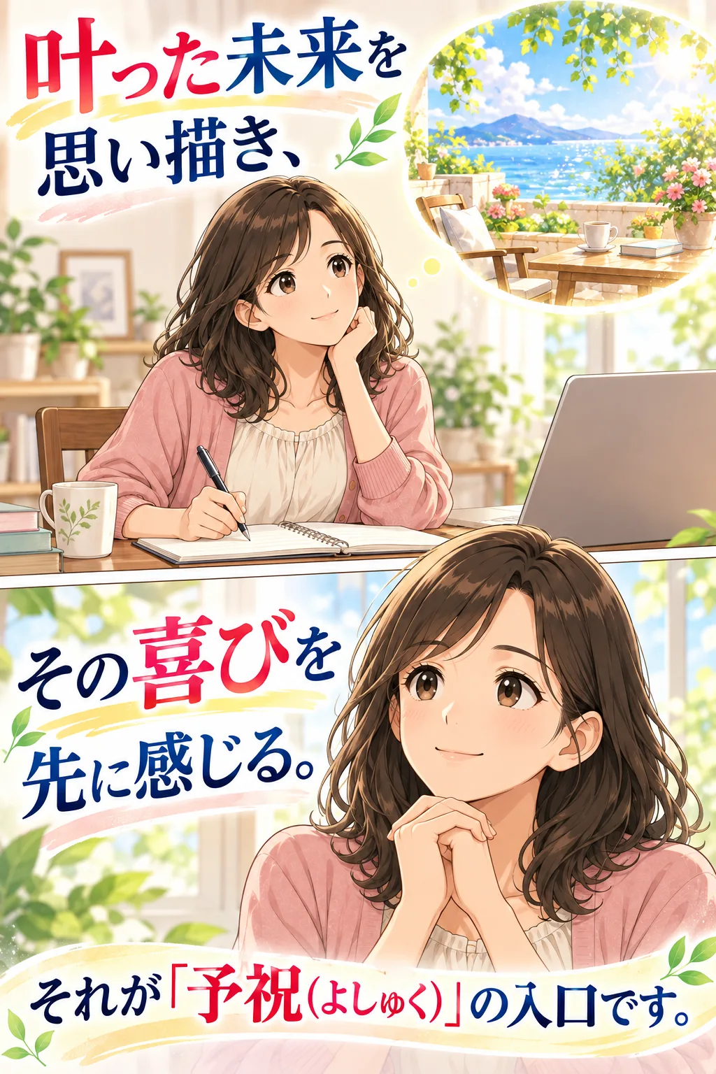 叶った未来の喜びを先に感じる予祝の入口