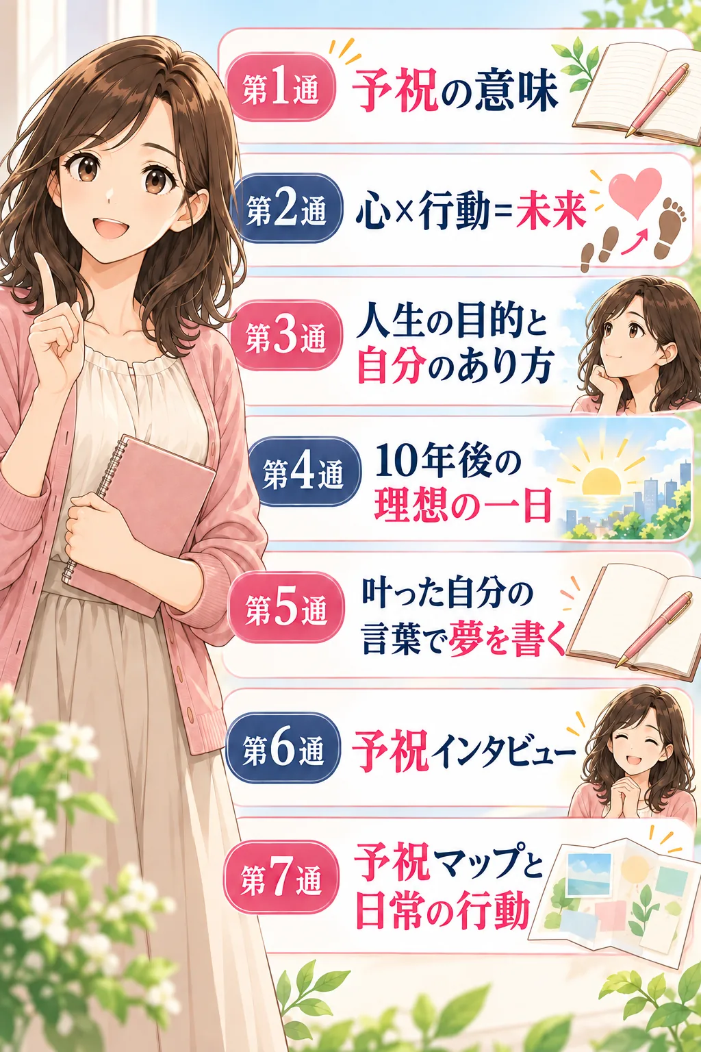 予祝入門メール講座全7通の学習内容