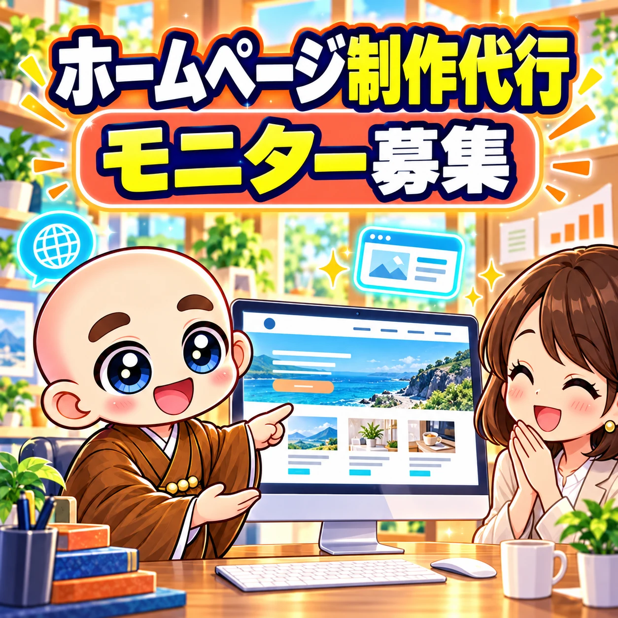 ホームページ制作代行モニター