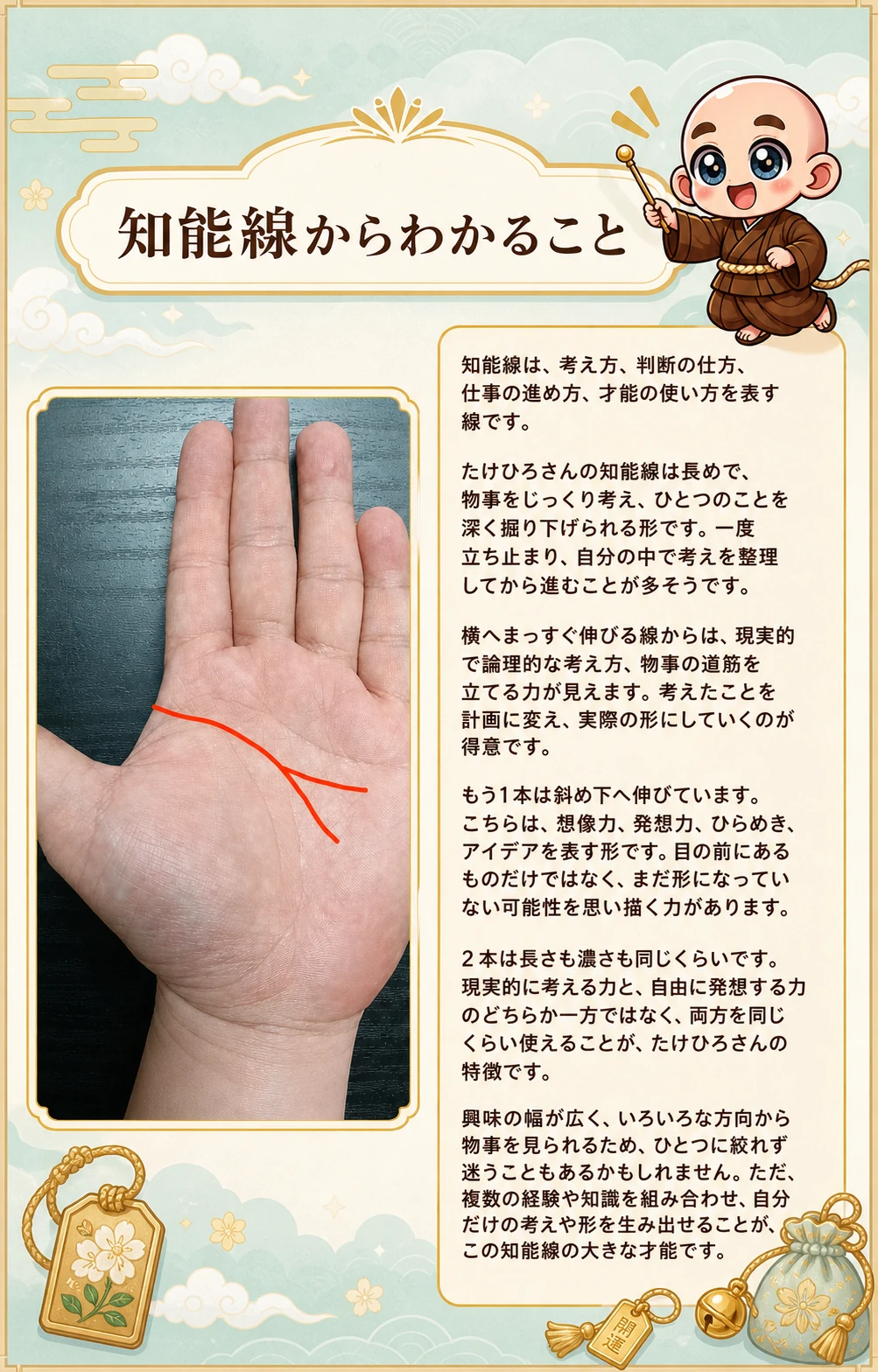 5ページ目 知能線からわかること