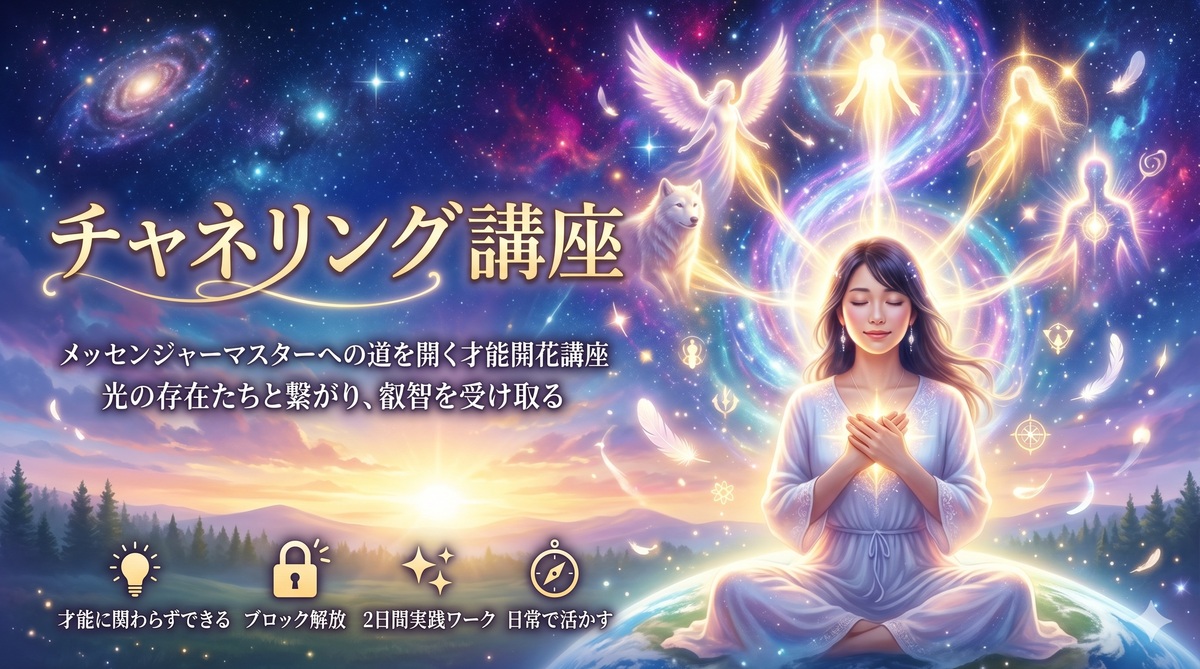 チャネリング講座 光の存在たちとつながり叡智を受け取る