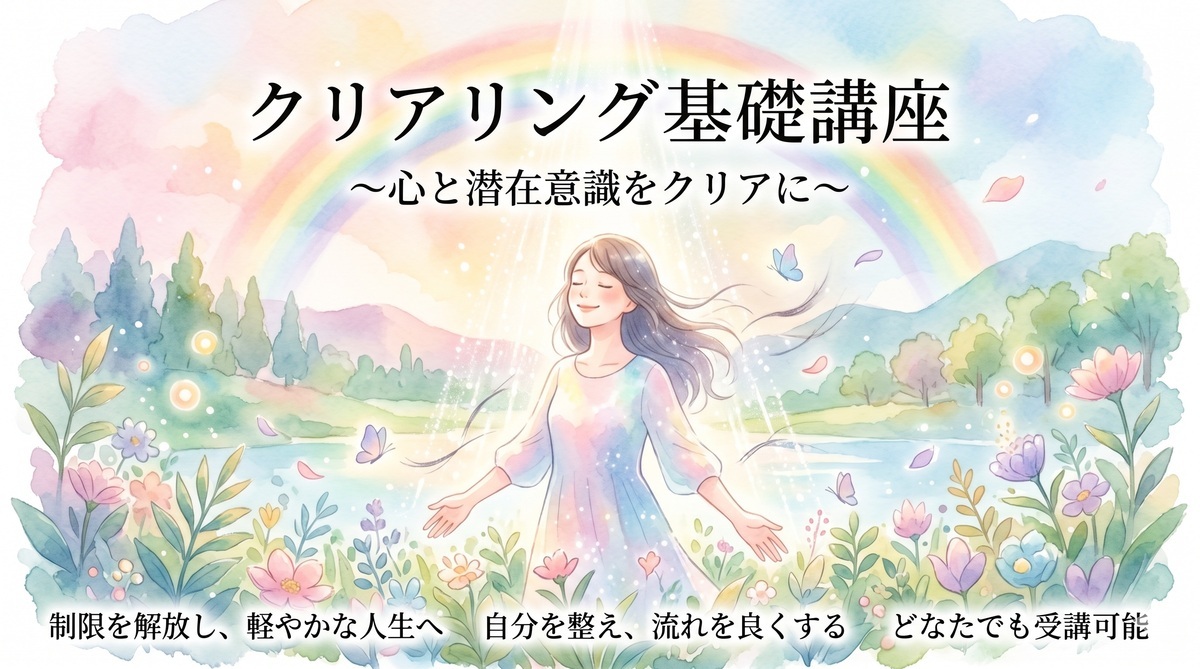 クリアリング基礎講座 心と潜在意識をクリアに