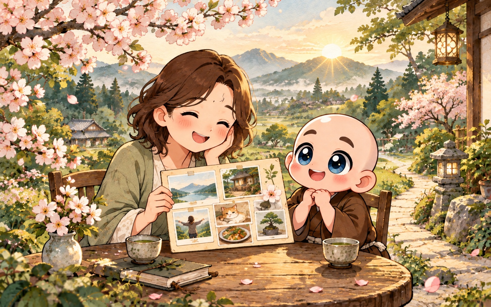 予祝メソッド：望む未来を写真で描き、喜びを分かち合う場面
