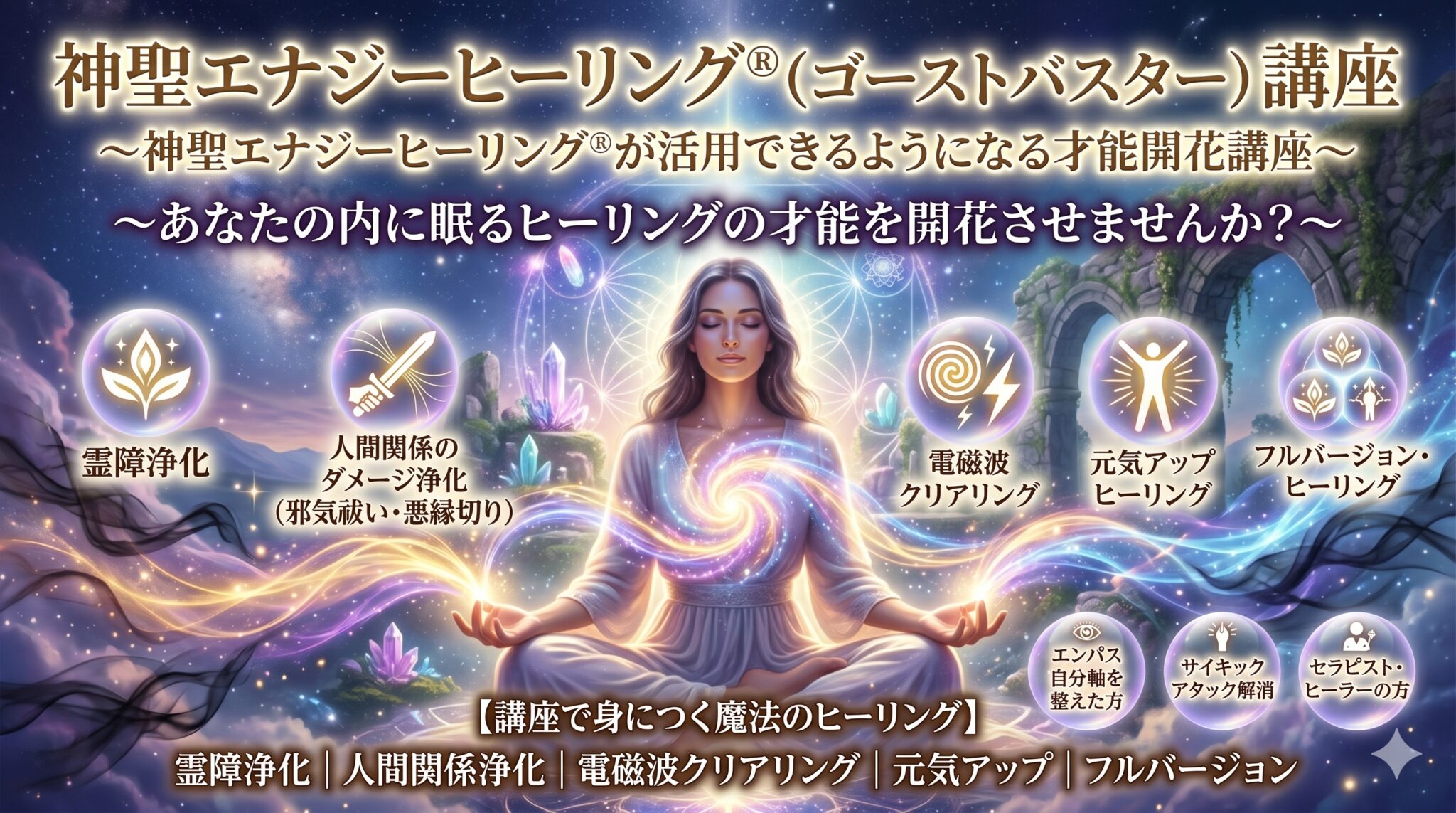 神聖エナジーヒーリング ゴーストバスター講座