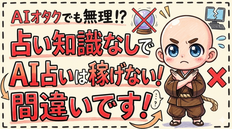 占いの知識なしにAI占いだけで稼ぐことはできない