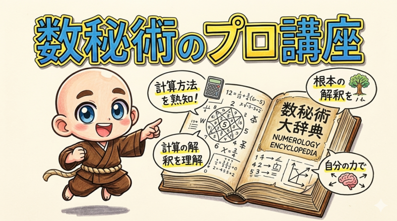 計算方法、根本解釈、自分で読み解く力を学ぶ数秘術のプロ講座
