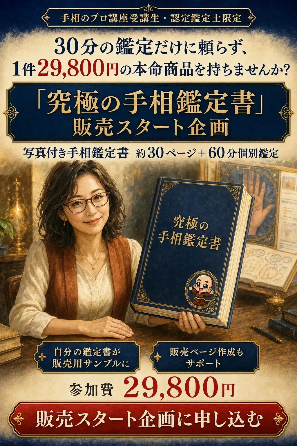 究極の手相鑑定書の販売ページイメージ
