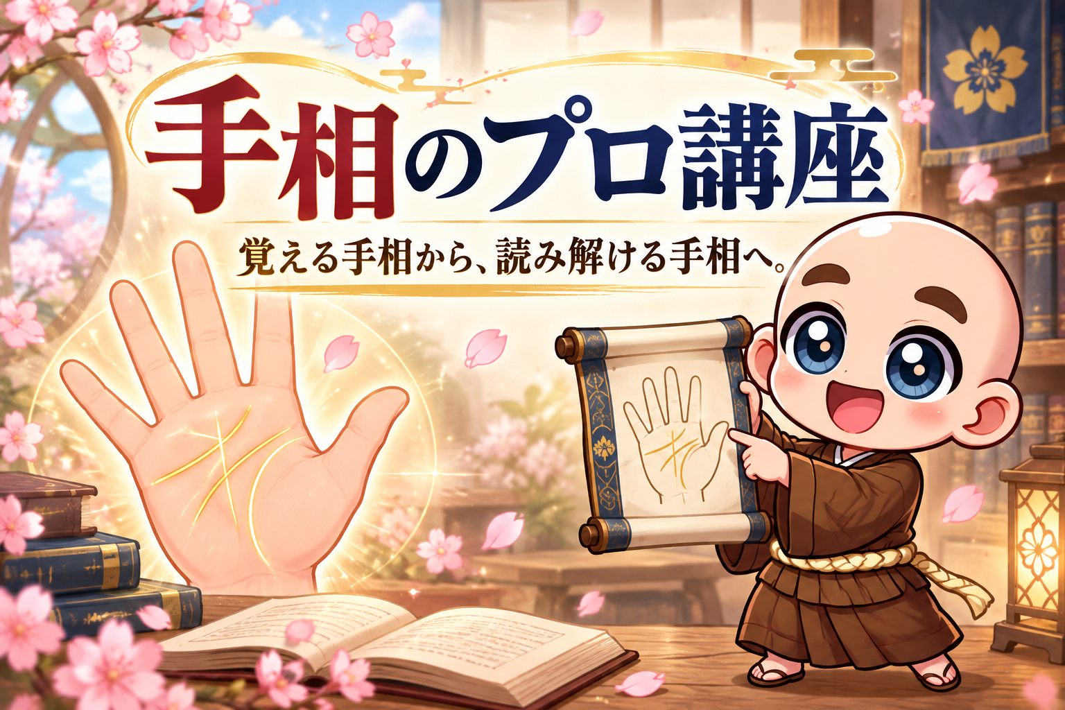 手相のプロ講座。覚える手相から、読み解ける手相へ。
