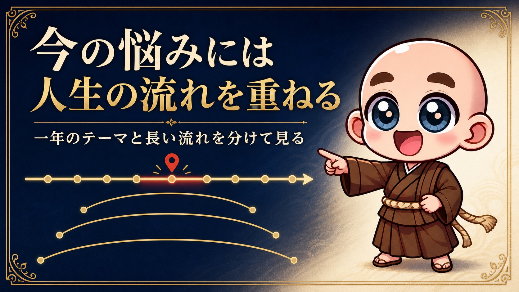 一年のテーマと長い人生の流れを分けて読む