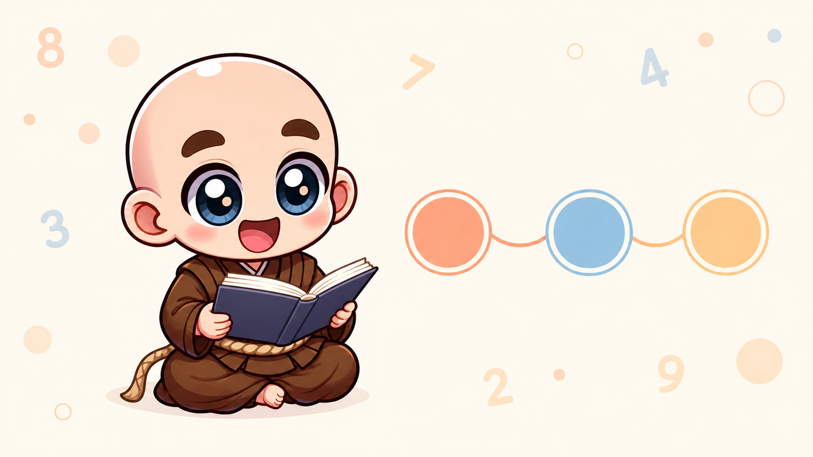 複数の数秘術の数字をつなげて読むイメージ