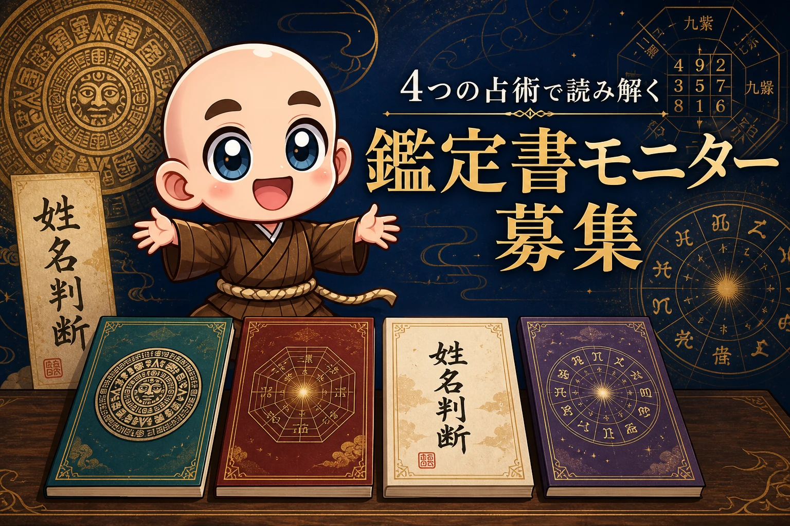 4つの占術で自分と人生を読み解く鑑定書モニター募集