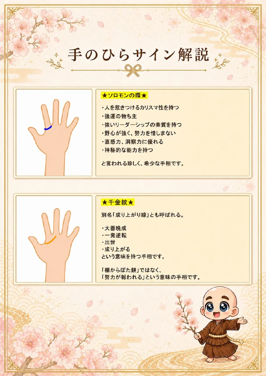 究極の手相鑑定書サンプル 23ページ目|手のひらサインの解説