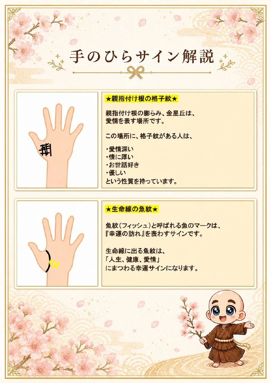 究極の手相鑑定書サンプル 25ページ目|手のひらサインの解説