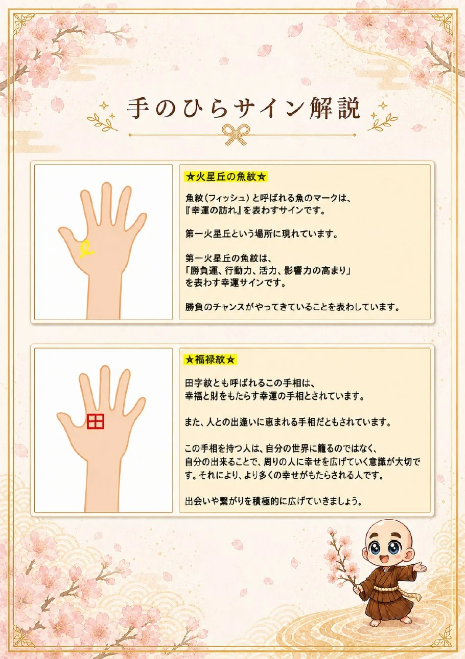 究極の手相鑑定書サンプル 27ページ目|手のひらサインの解説
