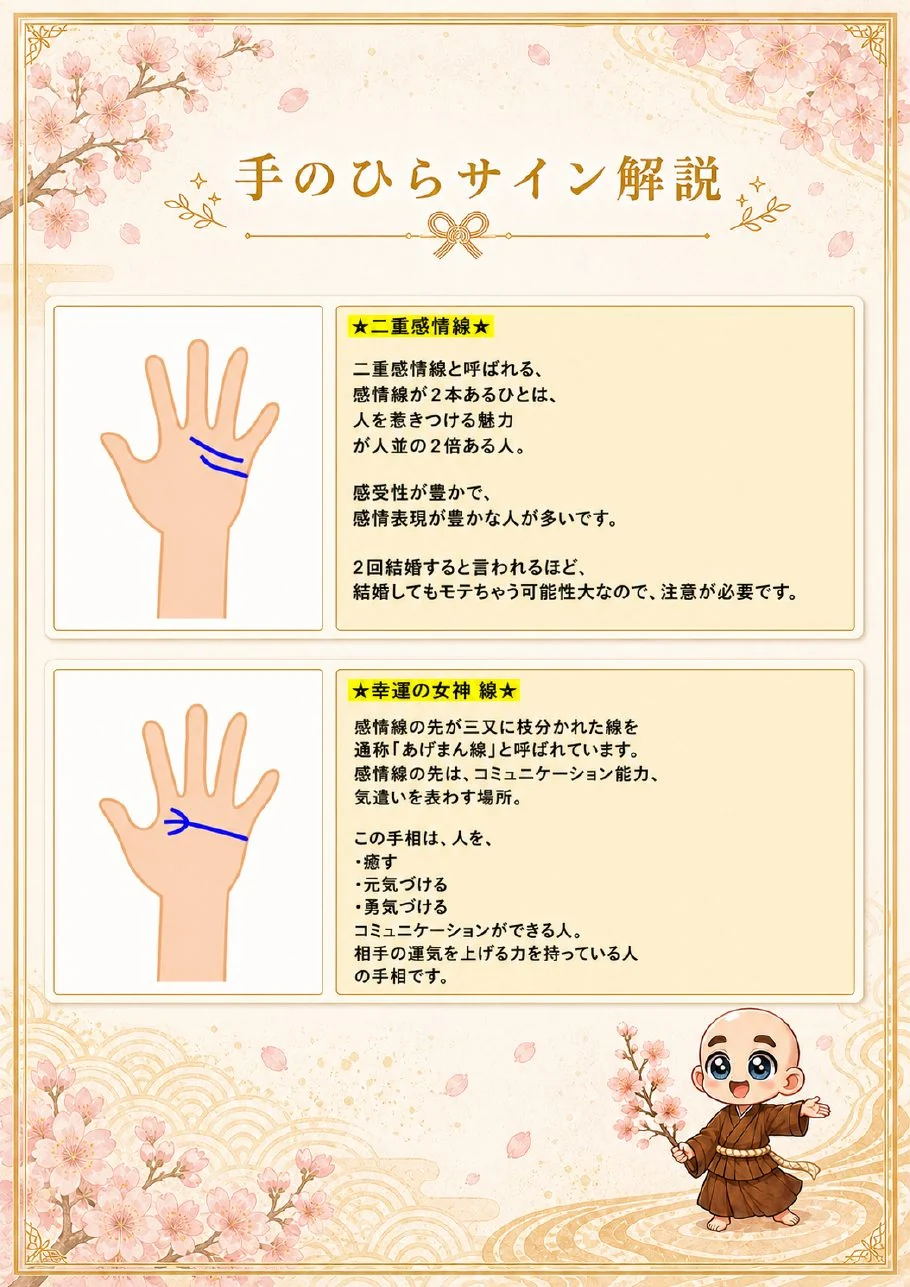 究極の手相鑑定書サンプル 29ページ目|手のひらサインの解説
