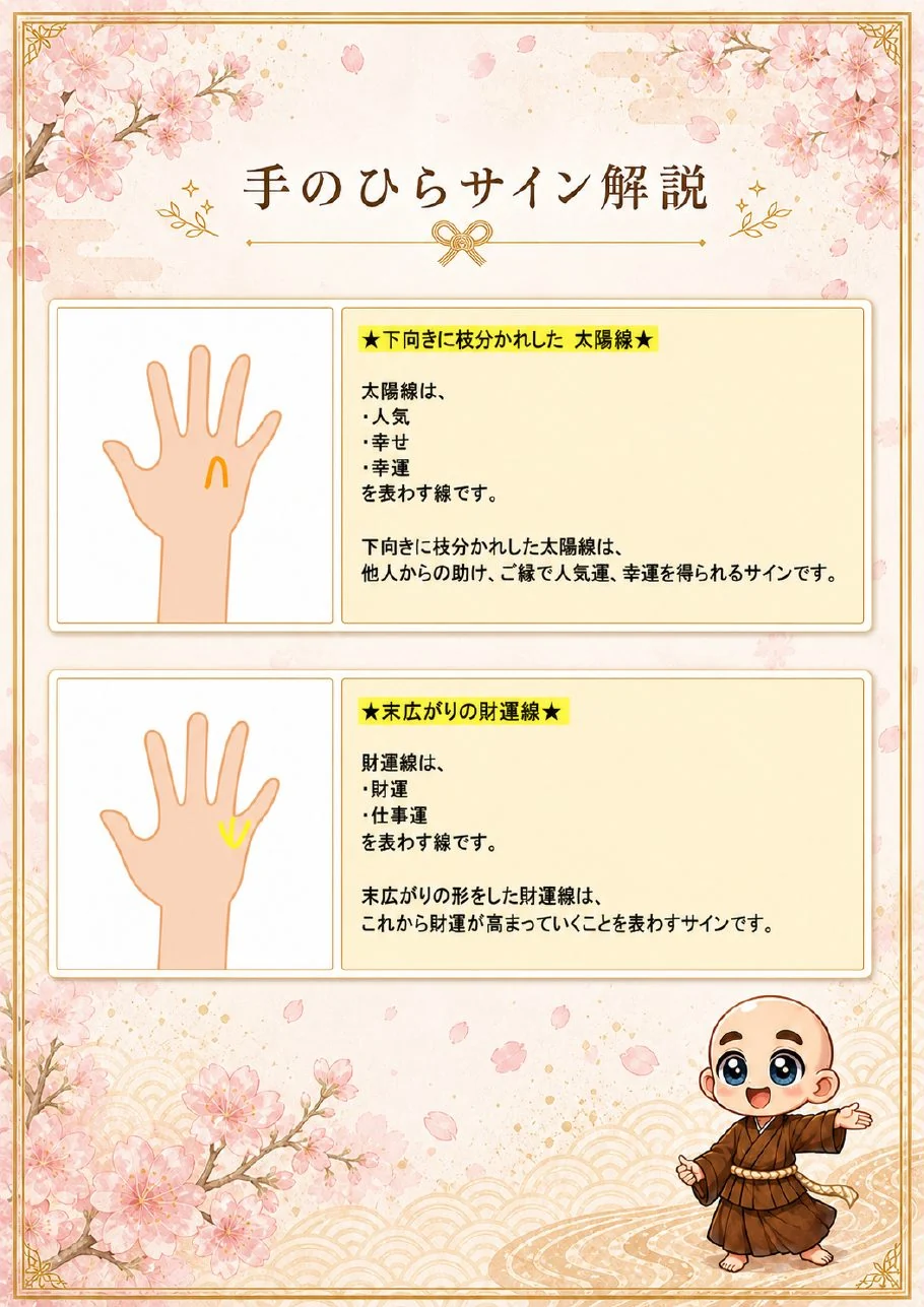 究極の手相鑑定書サンプル 31ページ目|手のひらサインの解説