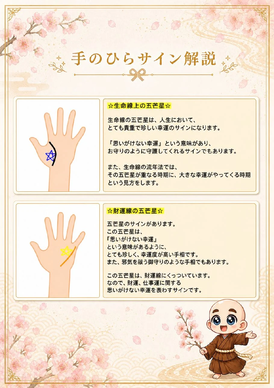 究極の手相鑑定書サンプル 33ページ目|手のひらサインの解説