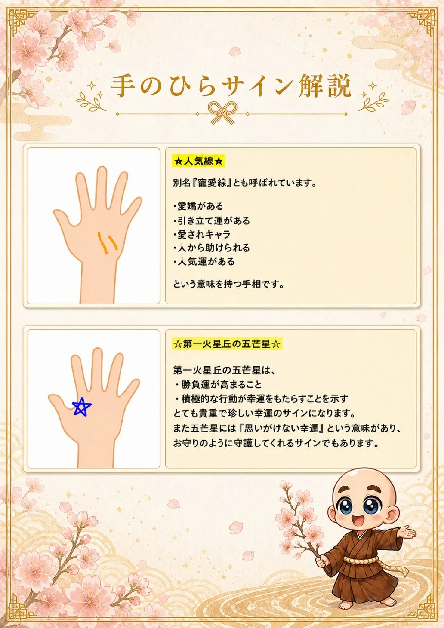 究極の手相鑑定書サンプル 36ページ目|手のひらサインの解説