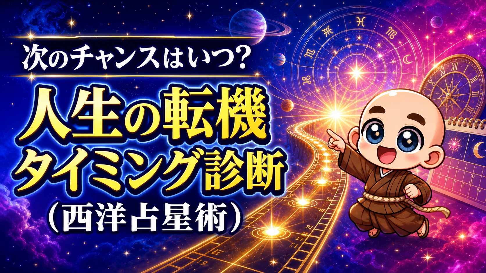 次のチャンスはいつ？人生の転機タイミング診断（西洋占星術）