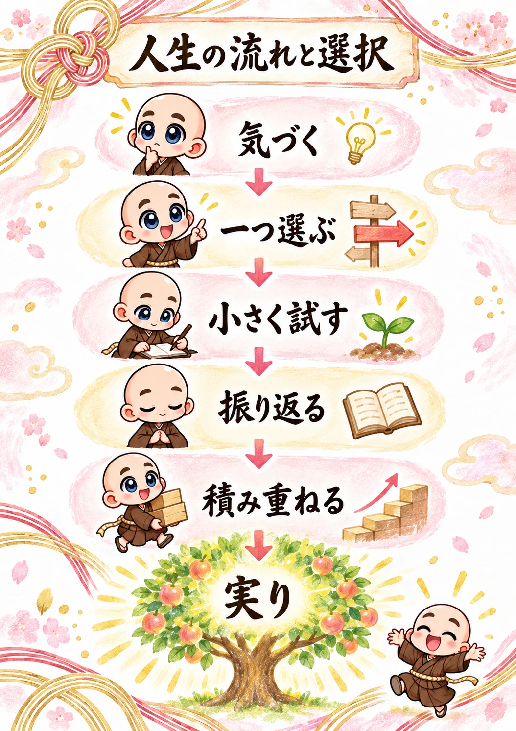 姓名判断鑑定書サンプル 8ページ目 人生の流れと選択