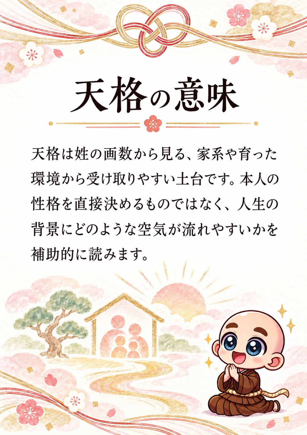 姓名判断鑑定書サンプル 21ページ目 天格の意味