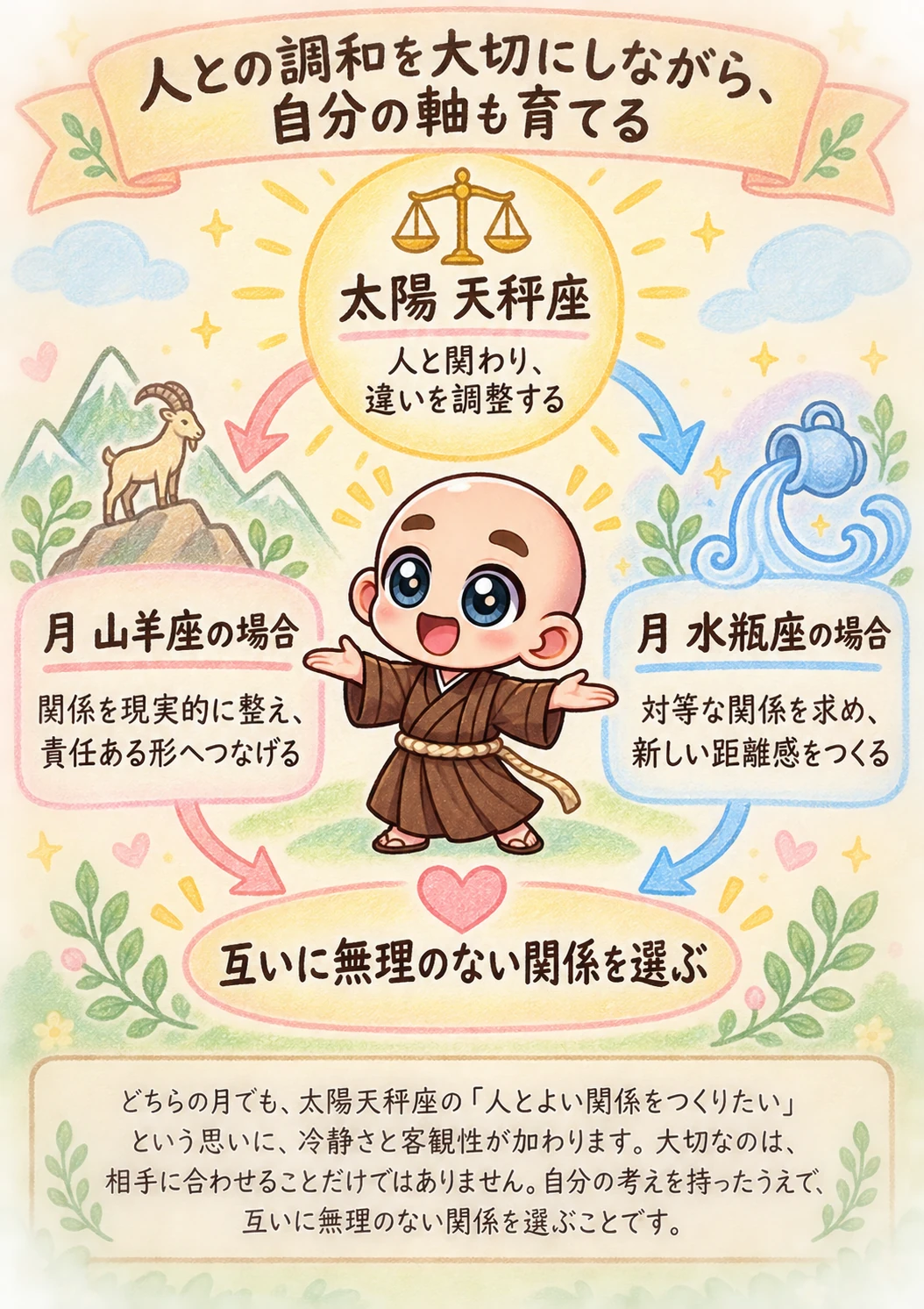 出生時間がわからない方向け西洋占星術鑑定書サンプル 10ページ目 太陽と月の組み合わせ