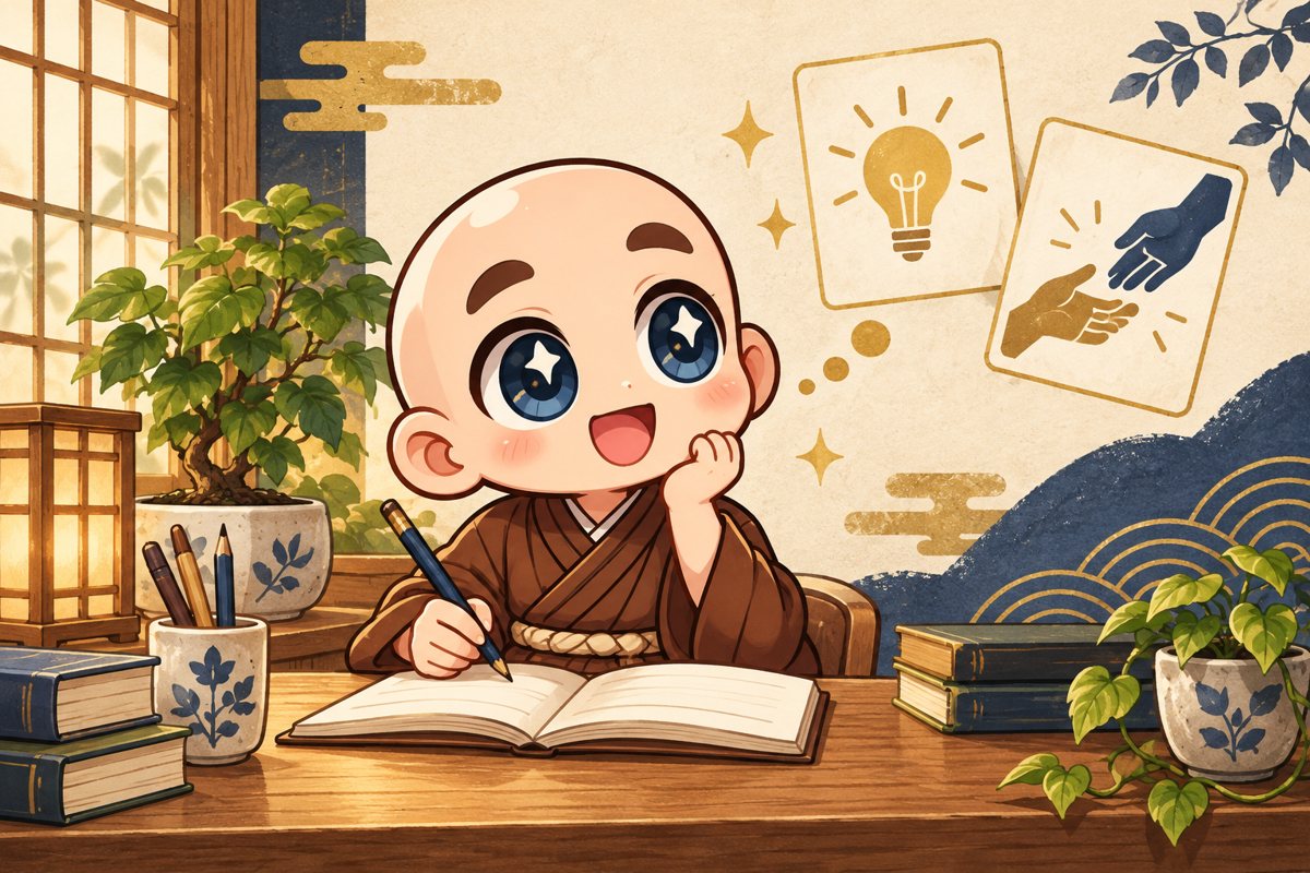 仕事で自分の才能を活かす場面を考える公式キャラクター