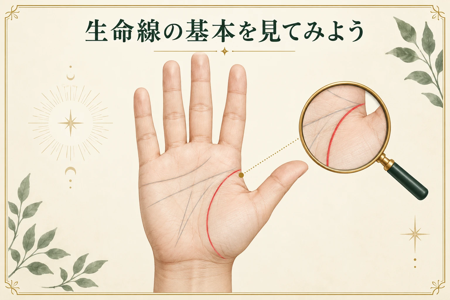 生命線の基本の位置