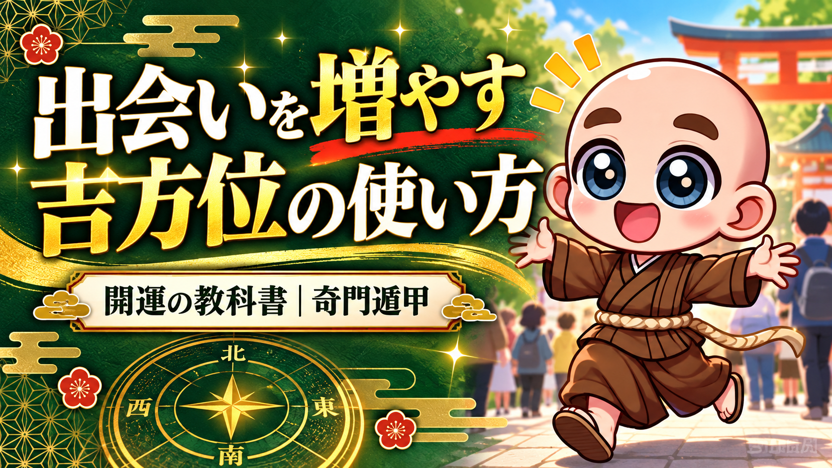 出会いがないと感じたら。吉方位への小旅行と、次の行動を考えてみよう｜公式キャラクター入り専用サムネイル