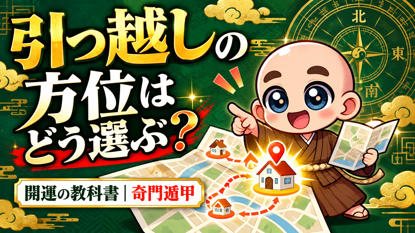 引っ越しの方位、どう選べばいい？ 月盤と年盤の見方