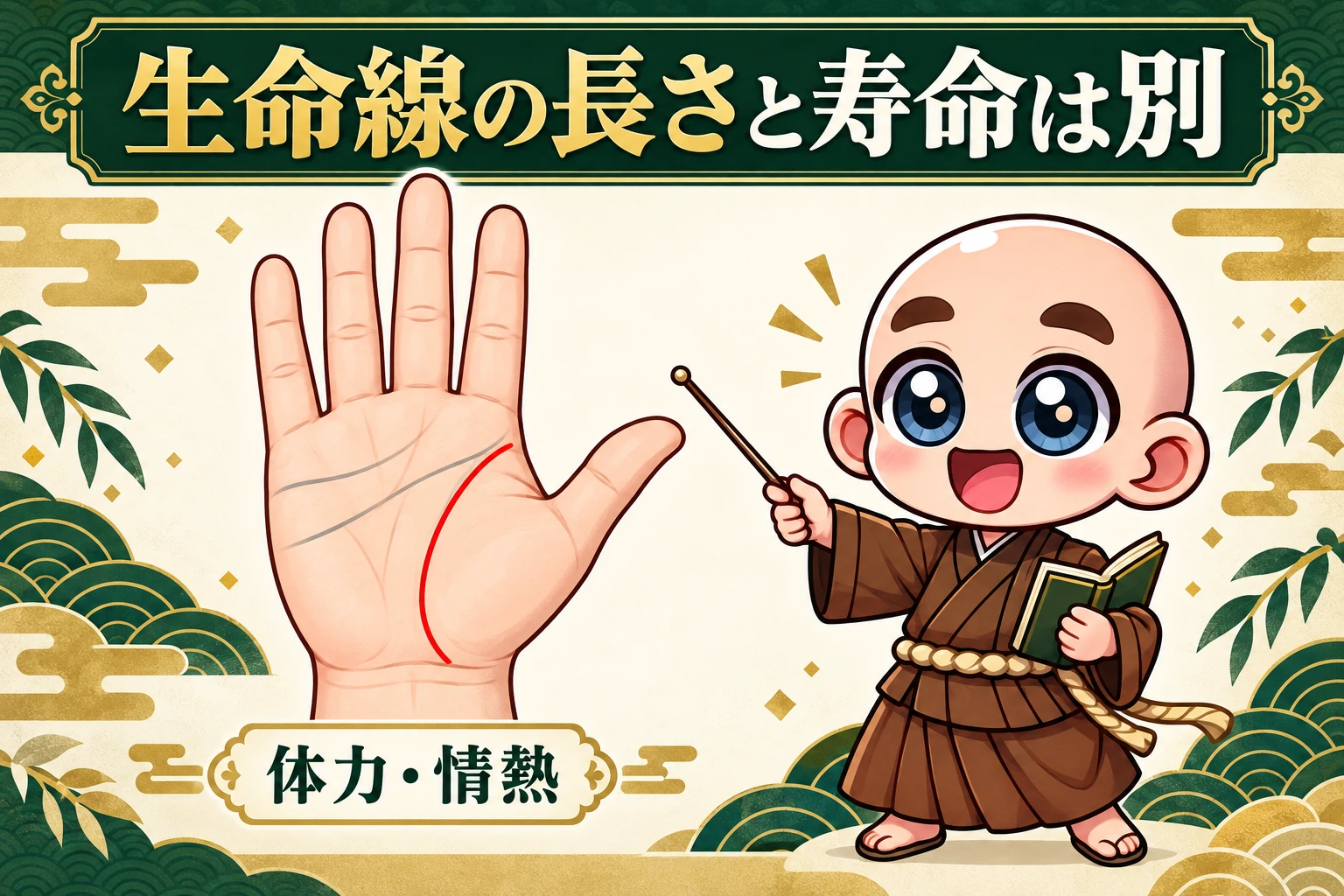 生命線の長さと、寿命の長さは別です