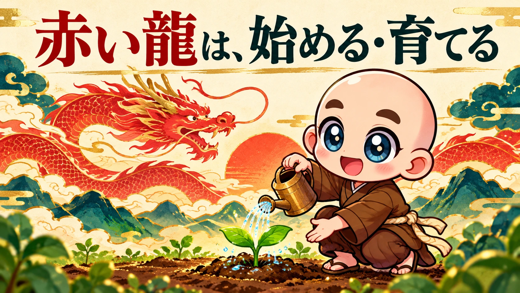 赤い龍は、始める力と育てる力を持つ