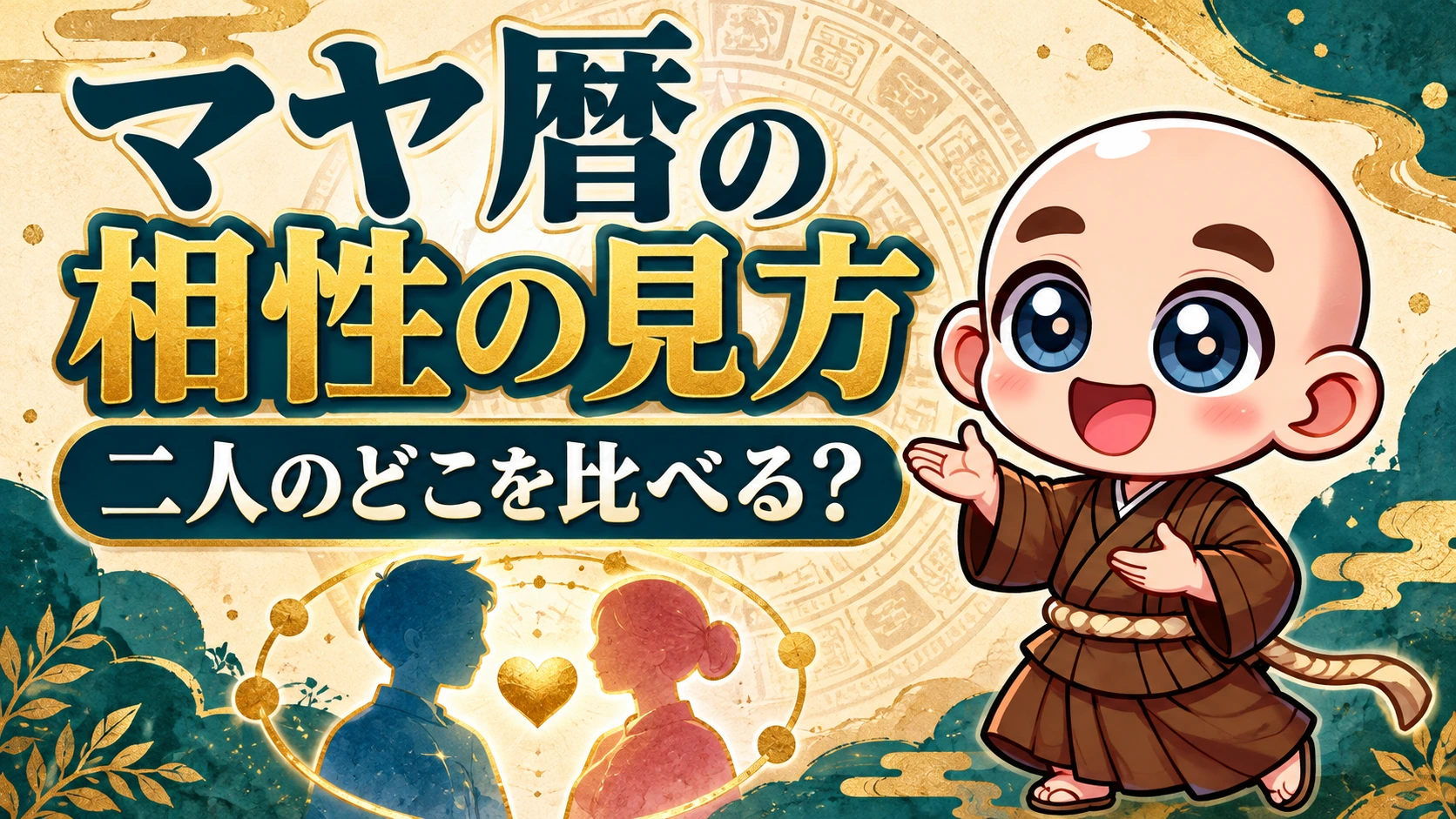 マヤ暦の相性の見方｜二人のどこを比べるのか。公式キャラクター入り専用サムネイル