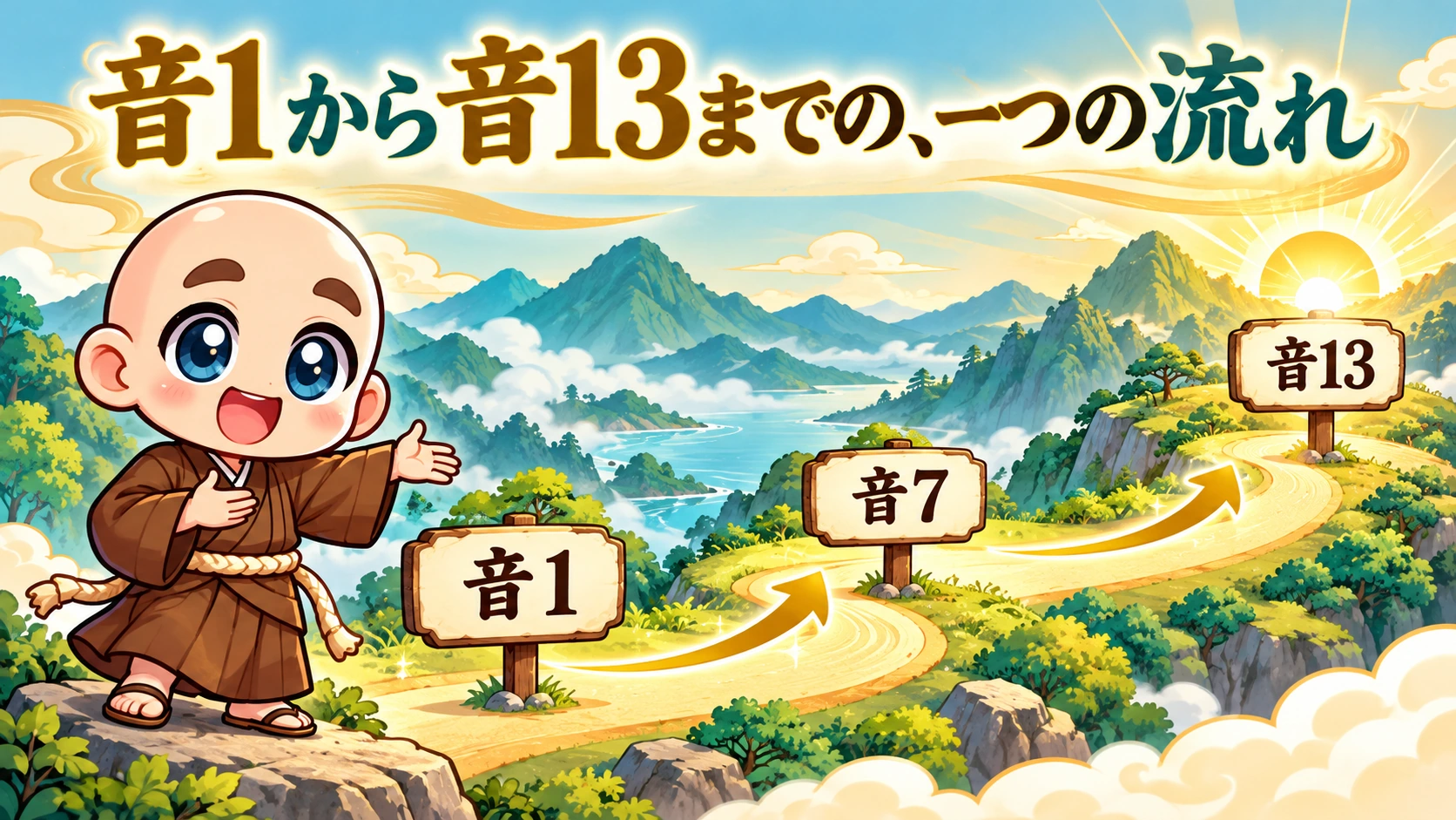 音1から音13まで、何が変わっていく?