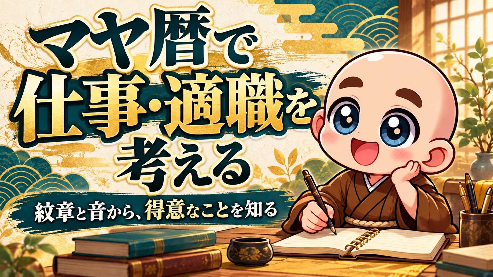 マヤ暦で仕事や適職を考える｜紋章と音から得意なことを整理する。公式キャラクター入り専用サムネイル