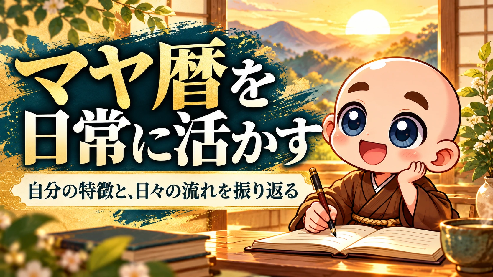 マヤ暦を日常に活かす｜自分の特徴と日々の流れを振り返る方法。公式キャラクター入り専用サムネイル