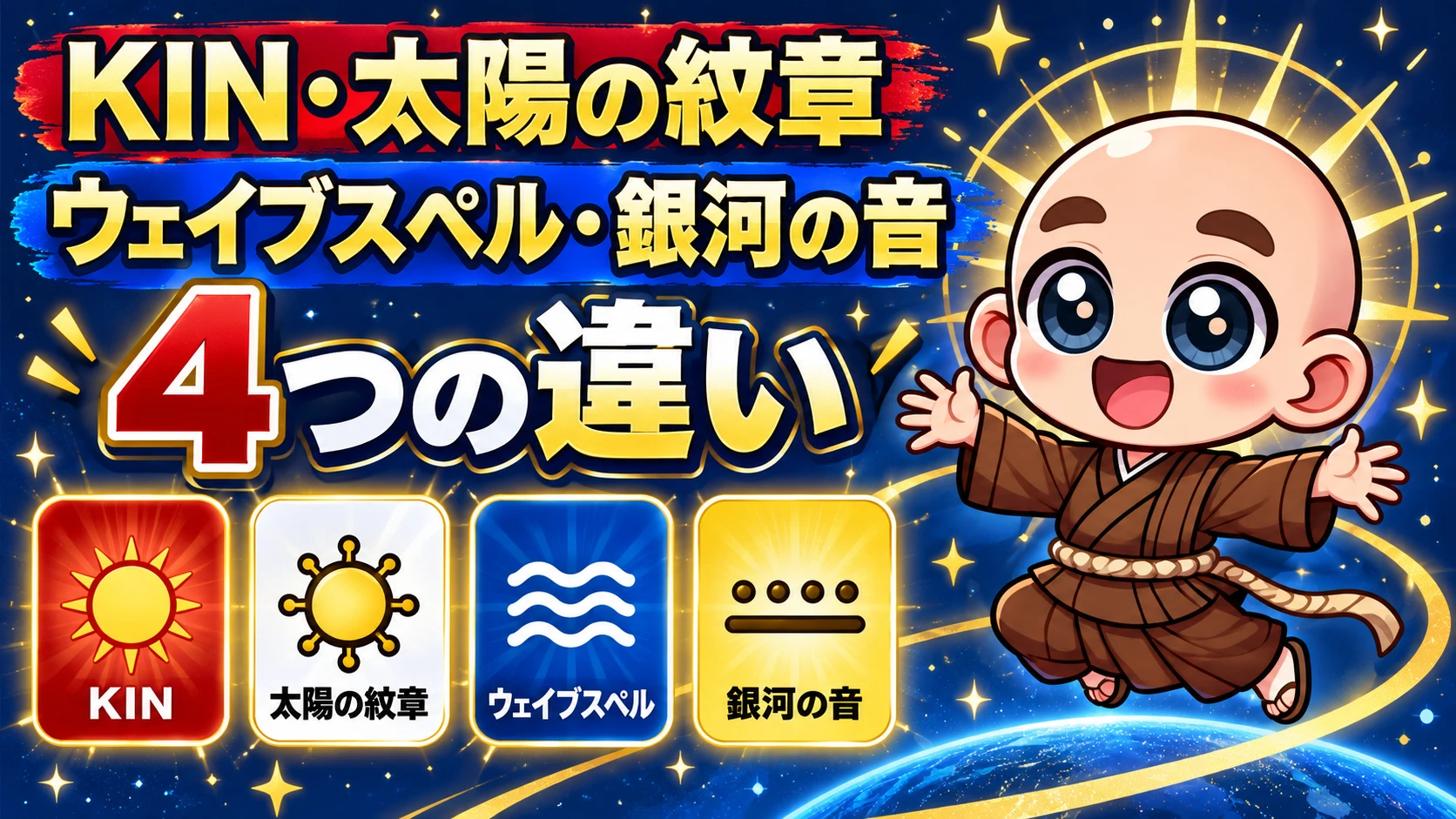 KIN・太陽の紋章・ウェイブスペル・銀河の音の違い