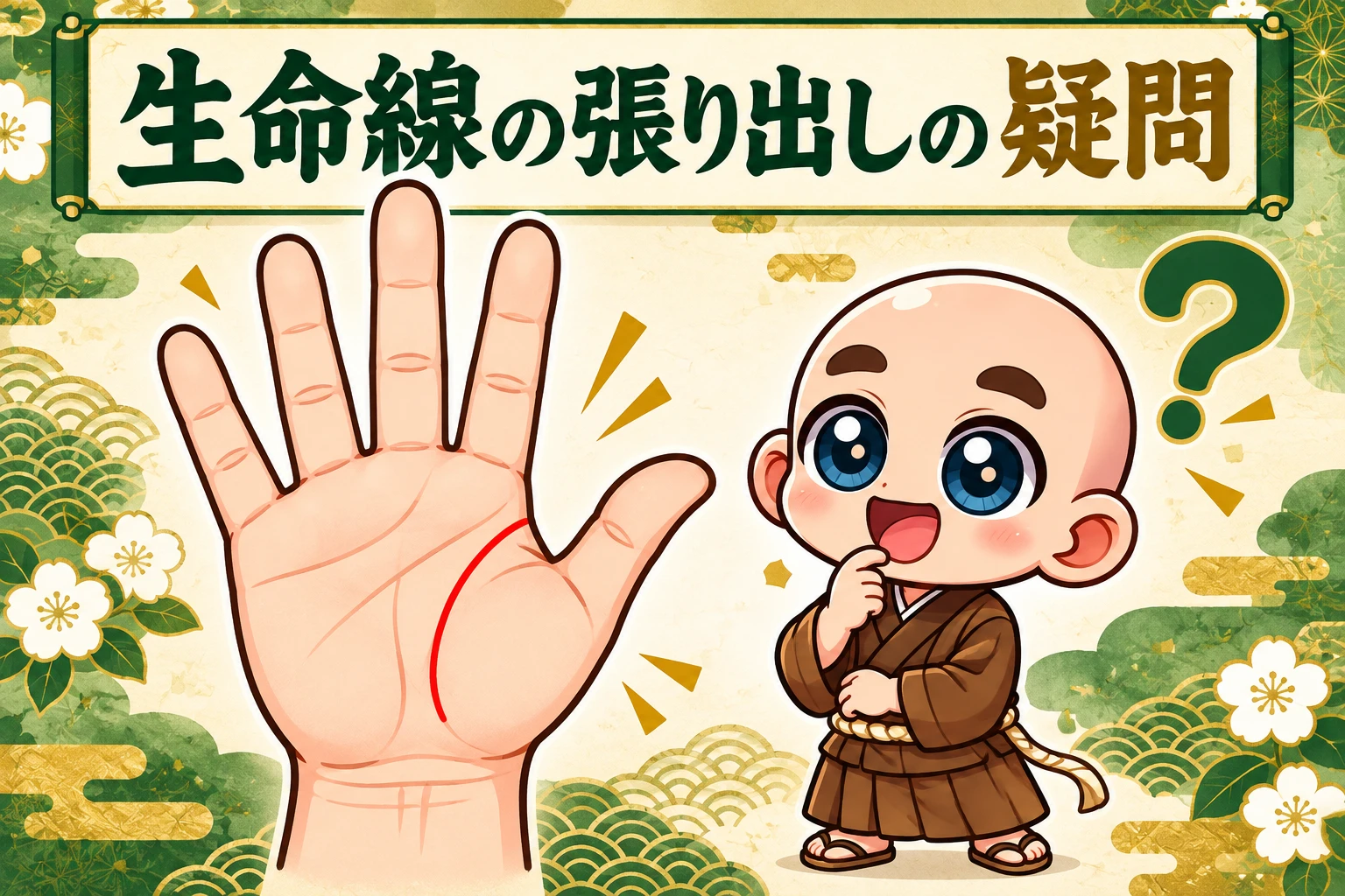 小さく張り出す生命線の疑問