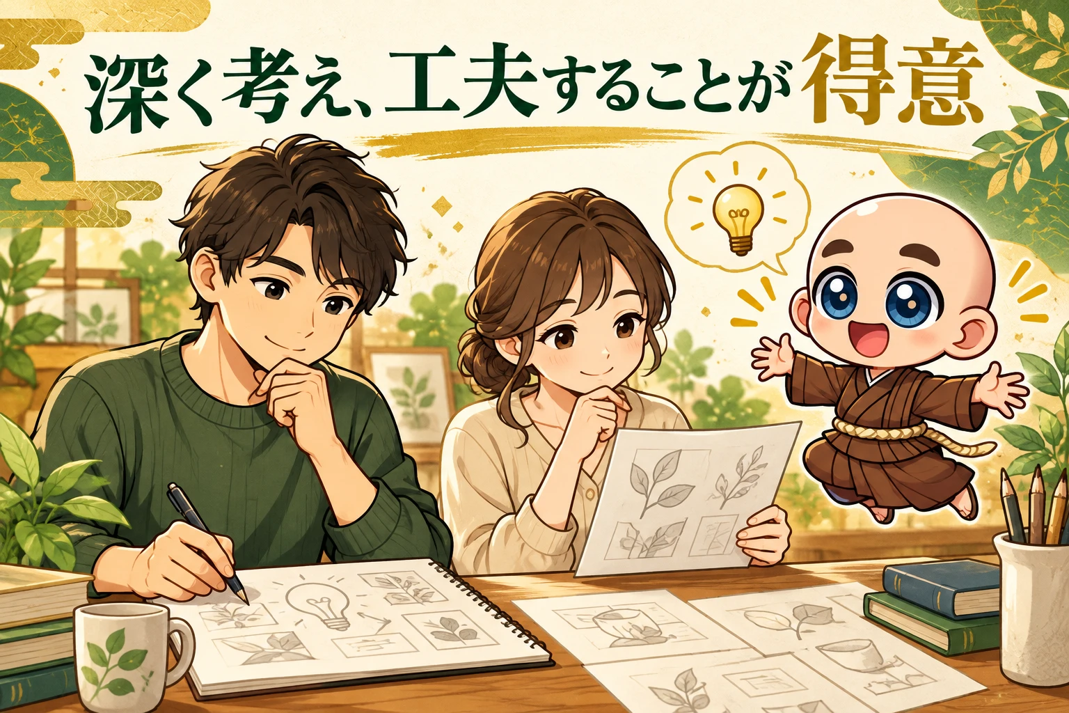 優しく、深く考えることが得意