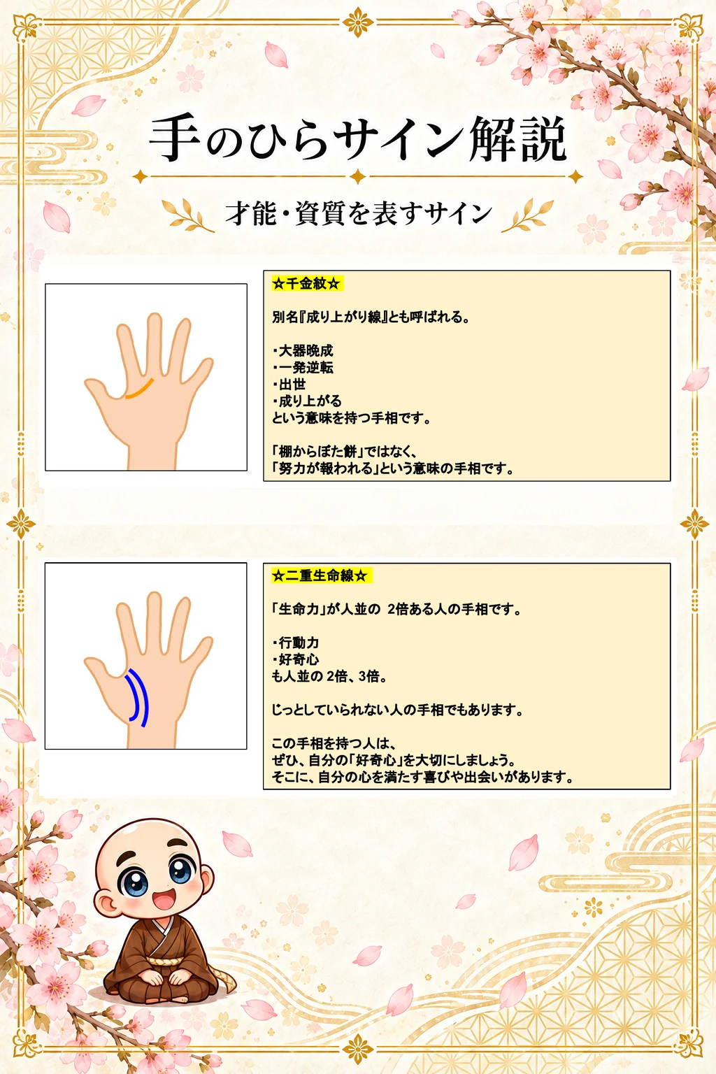 究極の手相鑑定書 Kさんの公開サンプル 41ページ目 サイン解説_12