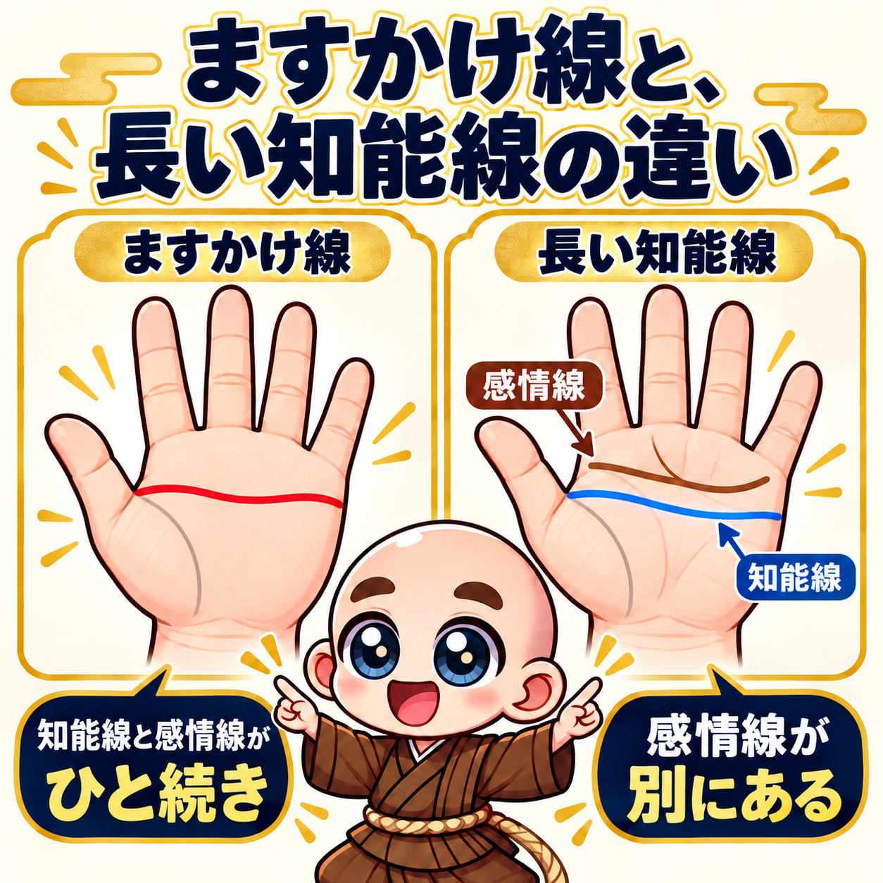 ますかけ線は、どんな形?