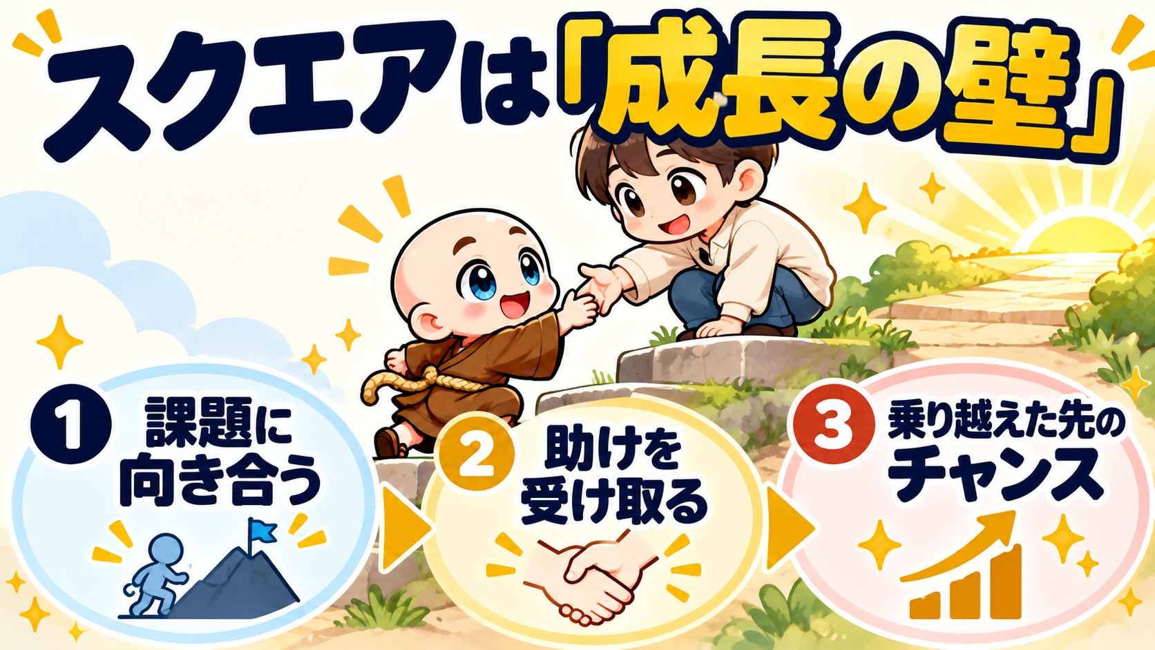 四角紋は「成長の壁」。怖がらなくて大丈夫です