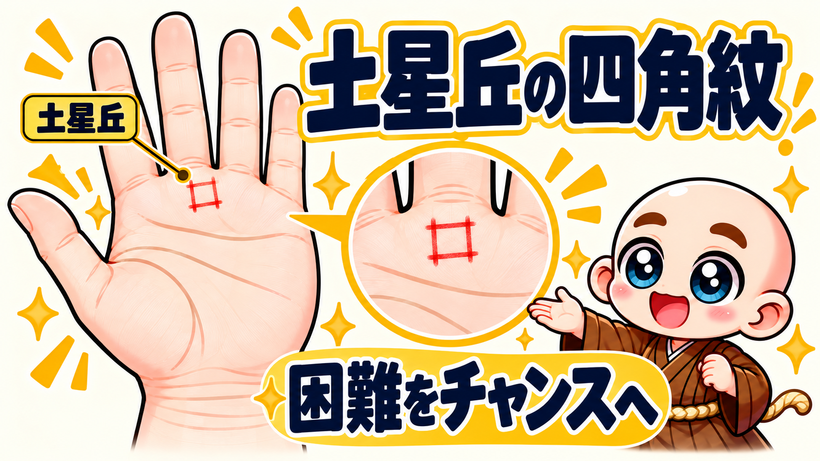 土星丘|困難を乗り越え、チャンスに変わる